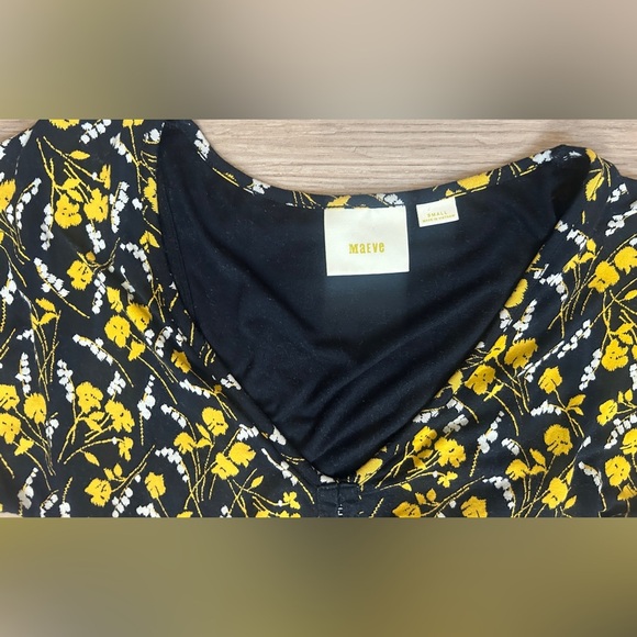 ANTHROPOLOGIE MAEVE SUMMER BREEZE FLORAL DRESS S Y2K Grunge Cottage Core - Picture 3 of 7